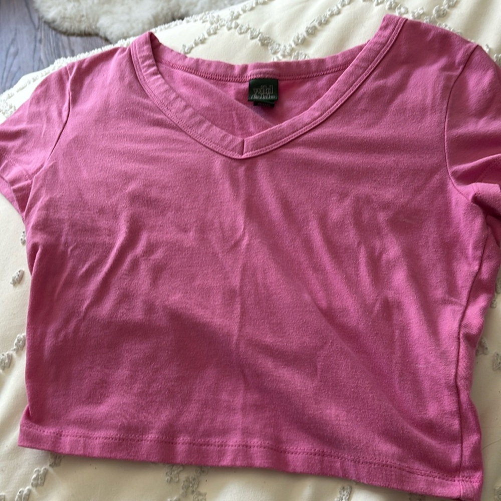 Pink wild fable crop top
